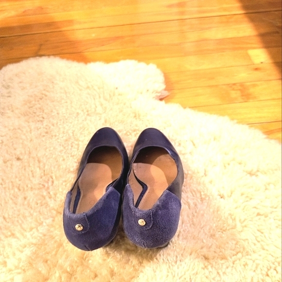 Size 7.5 Aldo Women's shoes (high heels). Leather Navy blue. - Picture 3 of 6